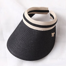 Load image into Gallery viewer, 2019 New Women&#39;s Sun Hats Handmade Straw Visor Caps Parent-Child Summer Hat Empty Top Beach Hat
