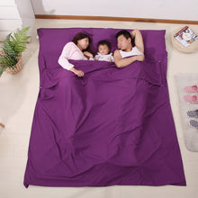Load image into Gallery viewer, FENGTU 180x210cm Sleeping Bag Portable Pongee Travel Sleeping Polyster Camping Good Health Hotel Sleeping Bag Lining 2 Person
