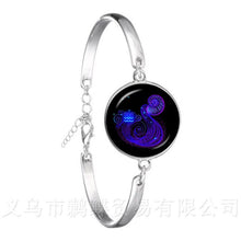 Load image into Gallery viewer, Libra/Scorpio/Sagittarius/Capricorn/Aquarius/Pisces Zodiac Signs Bracelet Retro 12 Constellations Cabochon Glass Gem Birthday
