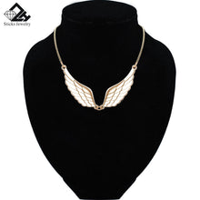 Load image into Gallery viewer, Women Fashion Choker Necklace Jewelry Angel Wings Gold Color Necklace Wedding Jewelry
