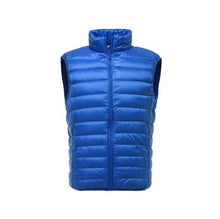 Load image into Gallery viewer, Covrlge Casual Light Men Down Vest Top Selling Zipper Big Size New Arrival 6 Colors Male White Duck Down Vest MWB014
