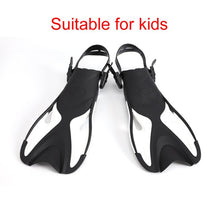 Load image into Gallery viewer, Swimming Fins For kids Adult Adjustable Foot flippers Submersible Silicone Professional Dive Open Diving Snorkeling diving shoes
