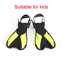 Load image into Gallery viewer, Swimming Fins For kids Adult Adjustable Foot flippers Submersible Silicone Professional Dive Open Diving Snorkeling diving shoes
