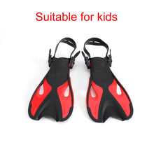 Load image into Gallery viewer, Swimming Fins For kids Adult Adjustable Foot flippers Submersible Silicone Professional Dive Open Diving Snorkeling diving shoes
