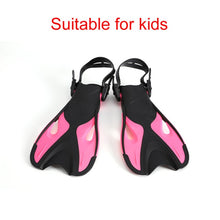 Load image into Gallery viewer, Swimming Fins For kids Adult Adjustable Foot flippers Submersible Silicone Professional Dive Open Diving Snorkeling diving shoes

