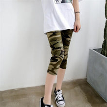 Load image into Gallery viewer, YSDNCHI Camouflage Leggings Fitness Pants Women Leggings Pantalones Print Legging Summer Soft Skin Legins Stripe Womens Capris
