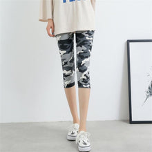 Load image into Gallery viewer, YSDNCHI Camouflage Leggings Fitness Pants Women Leggings Pantalones Print Legging Summer Soft Skin Legins Stripe Womens Capris
