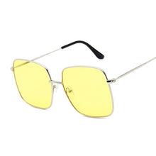 Load image into Gallery viewer, Oversized Shades Women Sunglasses Black Fashion Square Big Frame Sunglasses Female Vintage Retro Glasses Unisex Oculos Feminino
