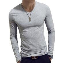 Load image into Gallery viewer, 2020 Elastic Mens T-Shirt O-Neck Round Neck Long Sleeve Men T-Shirt For Male Lycra And Cotton T-Shirts Man Clothing
