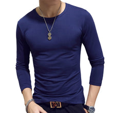 Load image into Gallery viewer, 2020 Elastic Mens T-Shirt O-Neck Round Neck Long Sleeve Men T-Shirt For Male Lycra And Cotton T-Shirts Man Clothing
