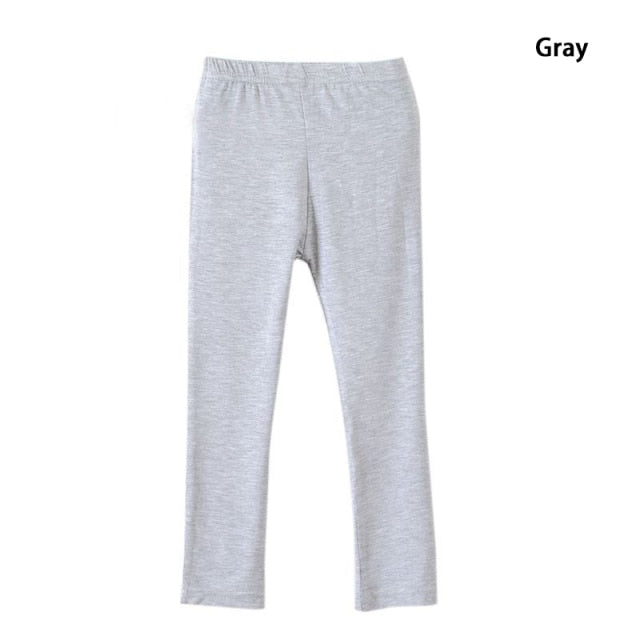 Girl Pants Soft Elastic Modal Cotton Kids Leggings Candy Color Girls Skinny Pants Trousers Solid Color 2-13Y Children Trousers