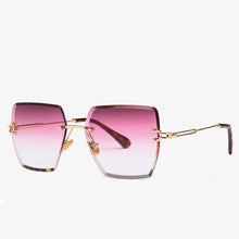 Load image into Gallery viewer, Retro Women&#39;s Square Sunglasses Men Metal Frame Gradient Unisex Classic Brand Rimless Sun Glasses For Female Oculos de sol UV400
