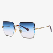 Load image into Gallery viewer, Retro Women&#39;s Square Sunglasses Men Metal Frame Gradient Unisex Classic Brand Rimless Sun Glasses For Female Oculos de sol UV400
