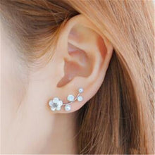 Load image into Gallery viewer, 2020 New Crystal Flower Drop Earrings for Women Fashion Jewelry Gold colour Rhinestones Earrings Gift for Party Best Friend
