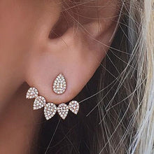 Load image into Gallery viewer, 2020 New Crystal Flower Drop Earrings for Women Fashion Jewelry Gold colour Rhinestones Earrings Gift for Party Best Friend
