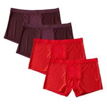 Load image into Gallery viewer, 4 pcs/lot Mens underwear boxers men boxershort panties man boxeur homme underpants calzoncillos bamboo fiber mesh loose designer
