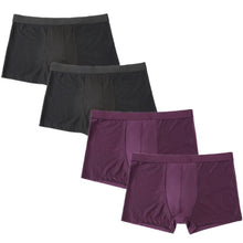 Load image into Gallery viewer, 4 pcs/lot Mens underwear boxers men boxershort panties man boxeur homme underpants calzoncillos bamboo fiber mesh loose designer
