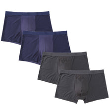 Load image into Gallery viewer, 4 pcs/lot Mens underwear boxers men boxershort panties man boxeur homme underpants calzoncillos bamboo fiber mesh loose designer

