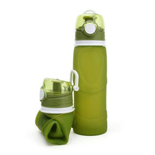 Load image into Gallery viewer, 750ML Collapsible Bottles Outdoor Silicone Portable Folding Water Bottle Camping Travel Running Leak-Proof Foldable Water Bottle
