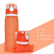 Load image into Gallery viewer, 750ML Collapsible Bottles Outdoor Silicone Portable Folding Water Bottle Camping Travel Running Leak-Proof Foldable Water Bottle

