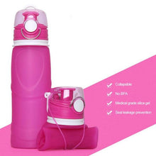Load image into Gallery viewer, 750ML Collapsible Bottles Outdoor Silicone Portable Folding Water Bottle Camping Travel Running Leak-Proof Foldable Water Bottle
