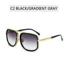 Load image into Gallery viewer, New Fashion Big Frame Sunglasses Men Square  Metal Sun Glasses Women Retro Sun Glasses Vintage High Quality Gafas Oculos De Sol
