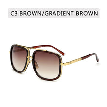 Load image into Gallery viewer, New Fashion Big Frame Sunglasses Men Square  Metal Sun Glasses Women Retro Sun Glasses Vintage High Quality Gafas Oculos De Sol
