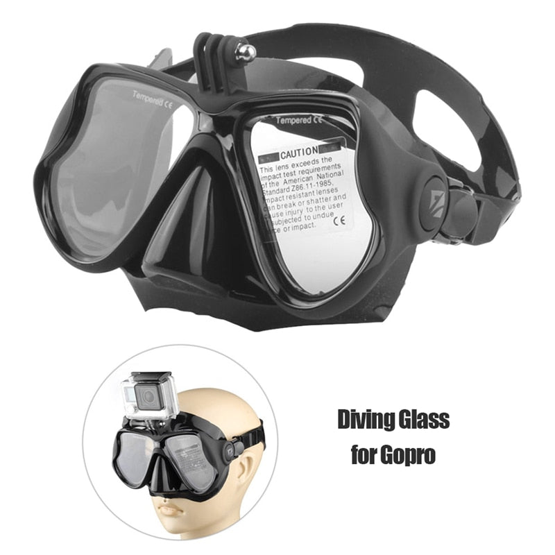 Waterproof Dive Snorkel Diving Mask Swimming Googles fog-proof Snorkling Diving Glasses Eyewear for GoPro Hero SJCAM Xiaomi Yi