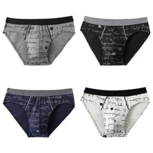 Load image into Gallery viewer, Men&#39;s Briefs Panties Men Cotton Underwear Briefs Breathable Cuecas Striped Brief Panties for Men Sexy Underpants Shorts 4pcs\lot
