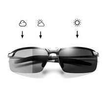 Load image into Gallery viewer, Photochromic Sunglasses Men Polarized Driving Chameleon Glasses Male Change Color Sun Glasses Day Night Vision Driver&#39;s Eyewear
