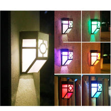 Load image into Gallery viewer, Solar Powered Wall LED Light Waterproof Mount Light Outdoor Garden Light Retro Outdoor Lighting Wall Lamps Solar Garden Light
