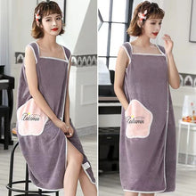 Load image into Gallery viewer, New Wearable Bath Towel Superfine Fiber Towels Soft and Absorbent Chic Towel for Autumn Hotel Home Bathroom Gifts Women Bathrobe
