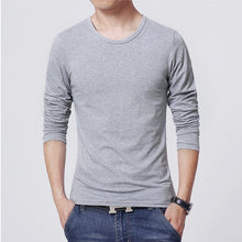 Load image into Gallery viewer, 2021 MRMT men&#39;s T shirt 3 Basic colors Long Sleeve Slim T-shirt young men Pure color tee shirt 3XL size O neck Free Shipping

