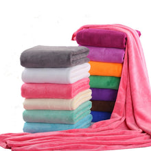 Load image into Gallery viewer, Absorbent Microfiber Drying Beach Swim Sport Bath Towel Sheet Home Textile Car Wash Care Cleaning Towel Bathroom Bath Towel
