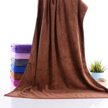 Load image into Gallery viewer, Absorbent Microfiber Drying Beach Swim Sport Bath Towel Sheet Home Textile Car Wash Care Cleaning Towel Bathroom Bath Towel
