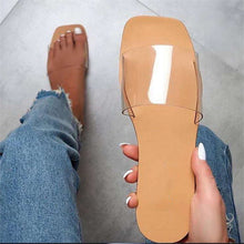 Load image into Gallery viewer, Flat Sandals Ladies Summer Outdoor Fashion Leather Flat Shoes Round Toe Elegent Slipper Adjustable Buckle Strap Casual sandals
