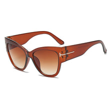 Load image into Gallery viewer, 2021 New Women Fashion Big Cat Eye Sunglasses Ladies Luxury Brand Trending T-shaped  personality sunglasses UV400
