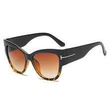 Load image into Gallery viewer, 2021 New Women Fashion Big Cat Eye Sunglasses Ladies Luxury Brand Trending T-shaped  personality sunglasses UV400
