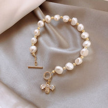 Load image into Gallery viewer, Classic Fashion Natural Stone Pearl Pendant Bracelet For Woman Exquisite New Lucky Cuff Bracelet Anniversary Gift Luxury Jewelry

