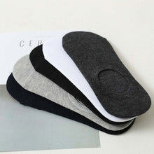 Load image into Gallery viewer, 5Pair/lot Fashion Happy Men Boat Socks Summer Autumn Non-slip Silicone Invisible Cotton Socks Male Ankle Sock slippers Meia
