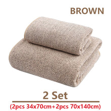 Load image into Gallery viewer, 70x140cm Bamboo Charcoal Coral Velvet Bath Towel Adult Soft Absorbent Microfiber Bamboo Fabric Towel Bathroom Bath Towel Sets
