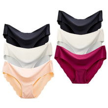 Load image into Gallery viewer, 2021 Fashion 1/3 Pcs Lady Women Seamless Panties Solid Ice Silk Cozy Brief Underwear G String Underpants Sexy Lingerie Briefs
