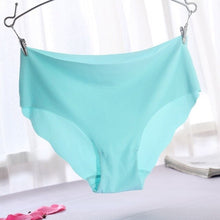 Load image into Gallery viewer, 2021 Fashion 1/3 Pcs Lady Women Seamless Panties Solid Ice Silk Cozy Brief Underwear G String Underpants Sexy Lingerie Briefs
