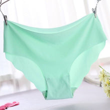 Load image into Gallery viewer, 2021 Fashion 1/3 Pcs Lady Women Seamless Panties Solid Ice Silk Cozy Brief Underwear G String Underpants Sexy Lingerie Briefs

