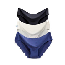 Load image into Gallery viewer, 2021 Fashion 1/3 Pcs Lady Women Seamless Panties Solid Ice Silk Cozy Brief Underwear G String Underpants Sexy Lingerie Briefs
