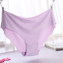 Load image into Gallery viewer, 2021 Fashion 1/3 Pcs Lady Women Seamless Panties Solid Ice Silk Cozy Brief Underwear G String Underpants Sexy Lingerie Briefs
