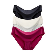 Load image into Gallery viewer, 2021 Fashion 1/3 Pcs Lady Women Seamless Panties Solid Ice Silk Cozy Brief Underwear G String Underpants Sexy Lingerie Briefs
