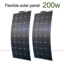 Load image into Gallery viewer, solar panel kit and 300w 200w 100w flexible solar panels 12v 24v high efficiency battery charger module
