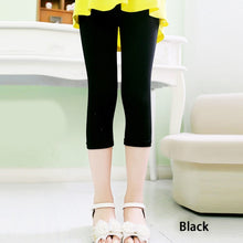 Load image into Gallery viewer, 3-10years Girls Knee Length Kid Fifth Pants Candy Color Children Cropped Clothing Spring-Summer All-matches Bottoms Leggings
