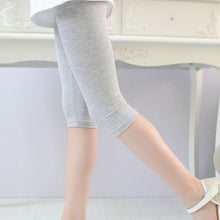 Load image into Gallery viewer, 3-10years Girls Knee Length Kid Fifth Pants Candy Color Children Cropped Clothing Spring-Summer All-matches Bottoms Leggings
